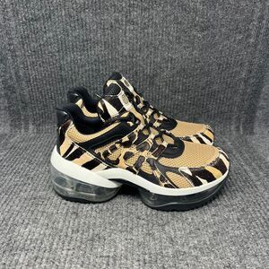 NEW Michael Kors Olympia Sport Extreme Printed Calf Hair Mesh Trainer Womens 9 M